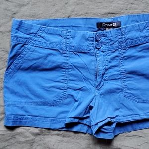 F21 Bright Blue Shorts Size 30